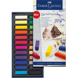 Faber-Castell Studio Softpastellkreide 33mm 128224, 24 Stück