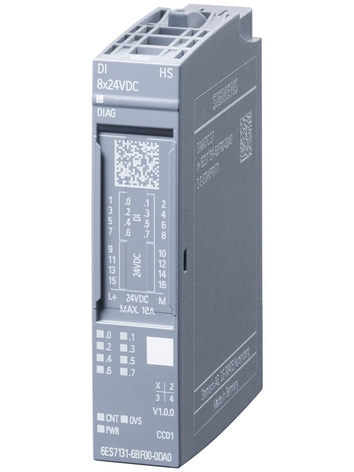 Siemens Simatic et 200sp digital input module di 8x24vdc high spee