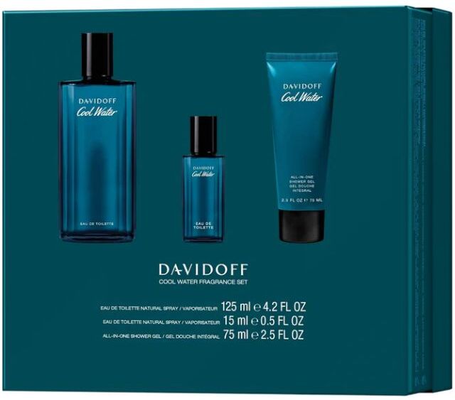 Davidoff Cool Water Men's 125ml 3pc Giftset