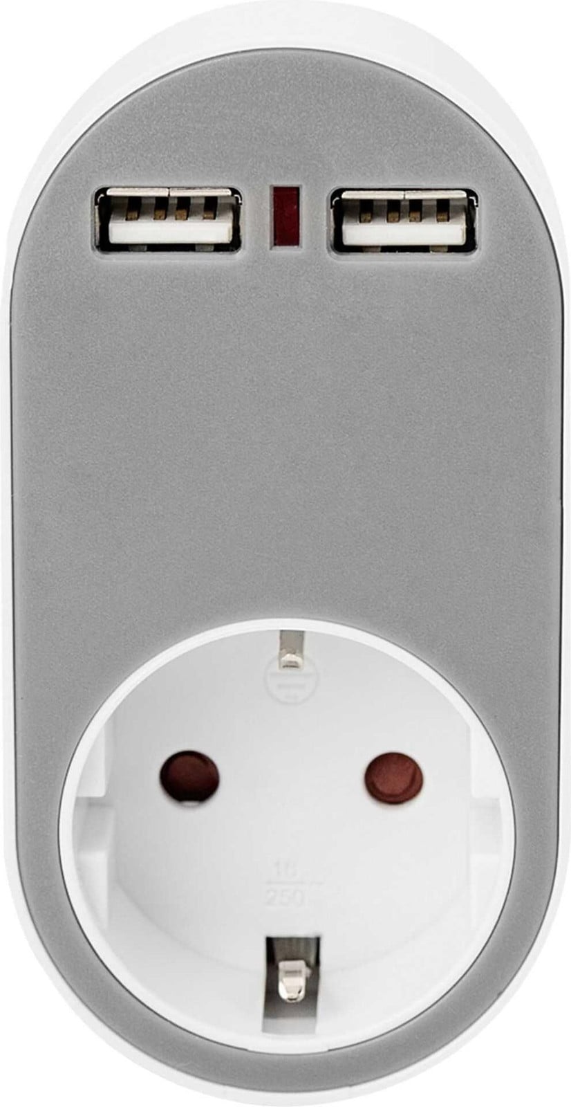DIGITUS Universele stekkeradapter DA-70617 met 2 x USB-A