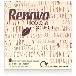 Servietten 33x33 2Fls Recycled Renova Love&Action 3x90un