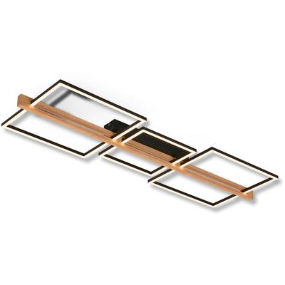 BRILONER LEUCHTEN Deckenleuchte "Moldura Deckenleuchte", schwarz, Leuchten, Deckenleuchte