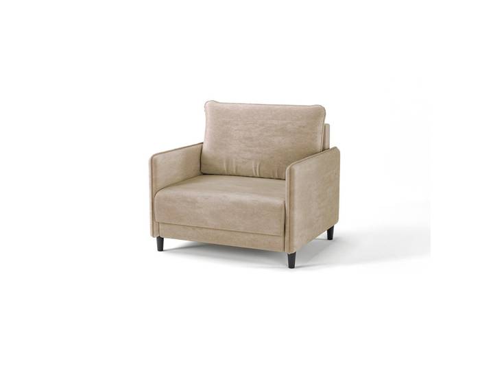 Mid.you Schlafsessel Elba, Hellbraun, Holz, 90x95x95 cm, Made in EU, Liegefunktion, Wohnzimmer, Sessel, Schlafsessel