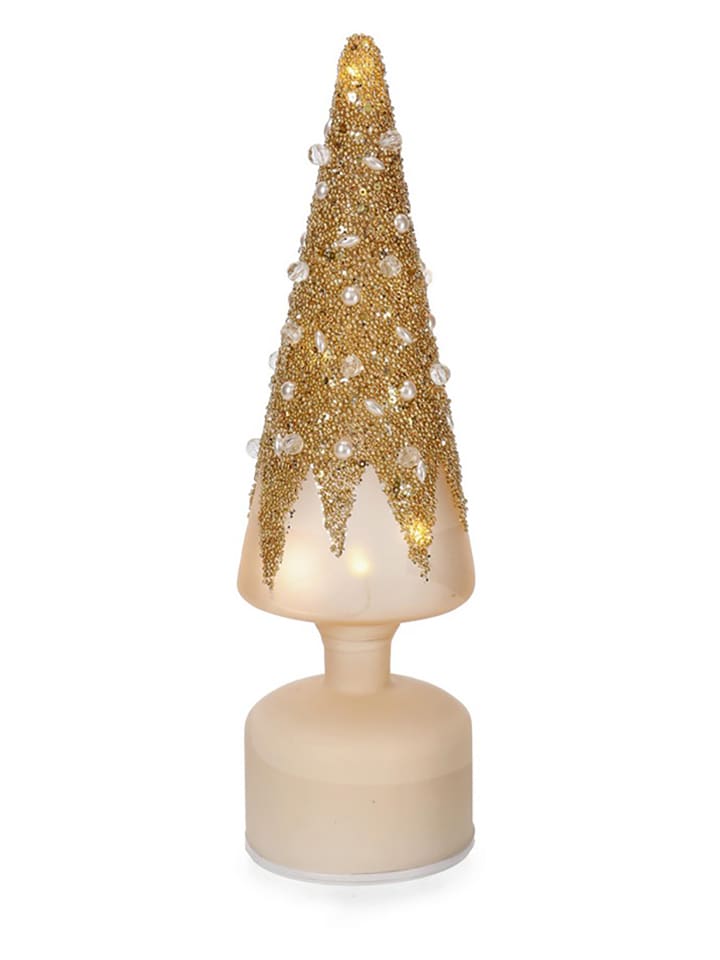 Bizzotto LED-Dekoleuchte in Gold/ Creme - (H)30 cm - onesize