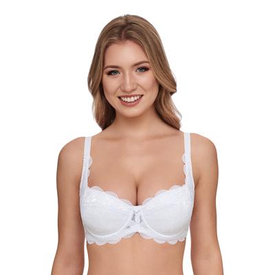 Dirndl-BH SUSA "Wiesn-Zauber", Damen, Gr. 70, Cup B, weiß, Spitze, Obermaterial: 59% Polyamid, 37% Baumwolle, 4% Elasthan, unifarben, festlich, BHs Dirndl-BH, mit Spitze, elastisch, vorgeformte Cups, feminin