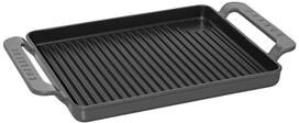 French Home Chasseur French Rectangular Enameled Cast Iron Grill, 10-inch