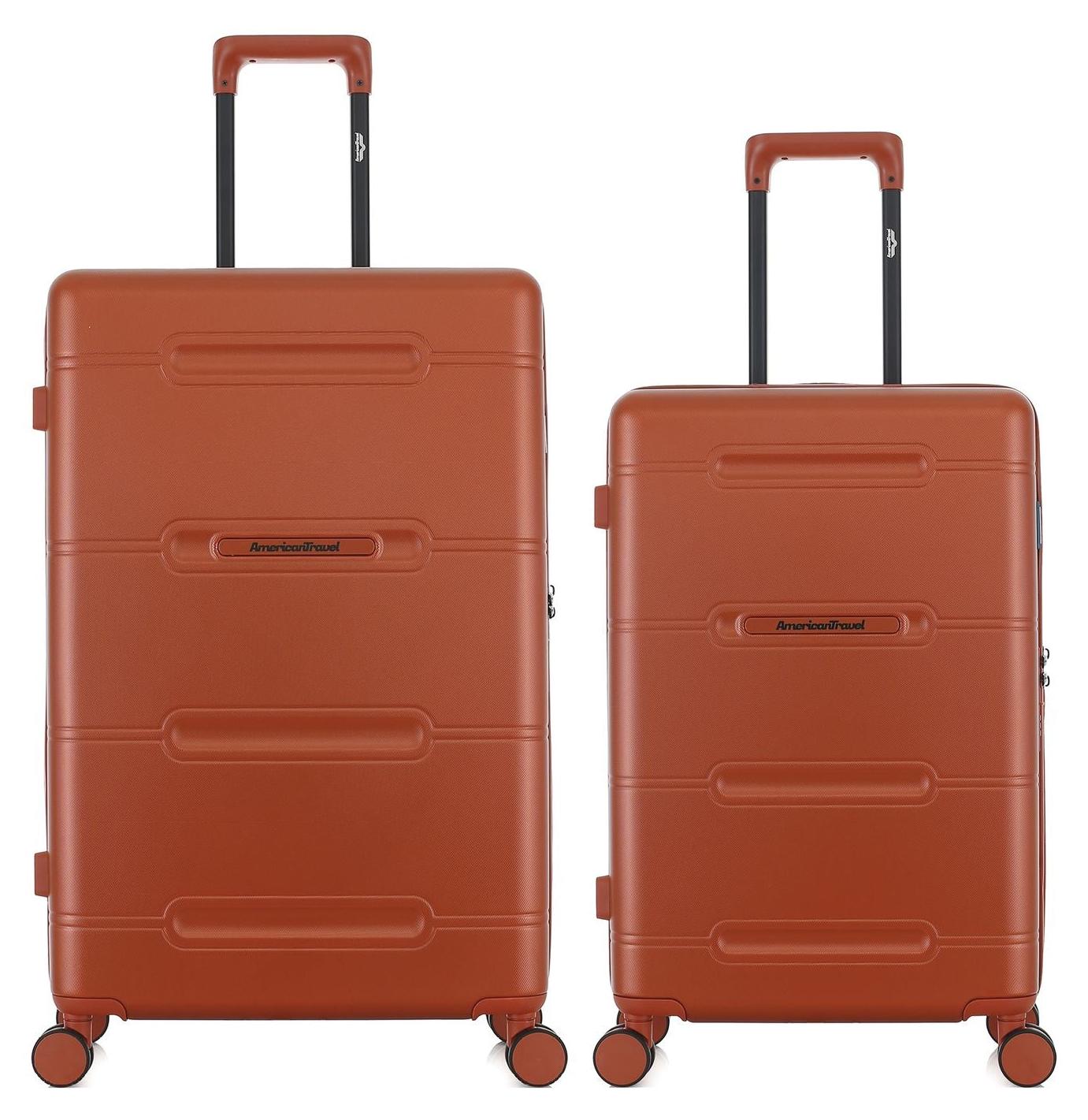 AMERICAN TRAVEL - 2er-Set - CLEVELAND-Koffer (großes Format und Wochenendkoffer)
