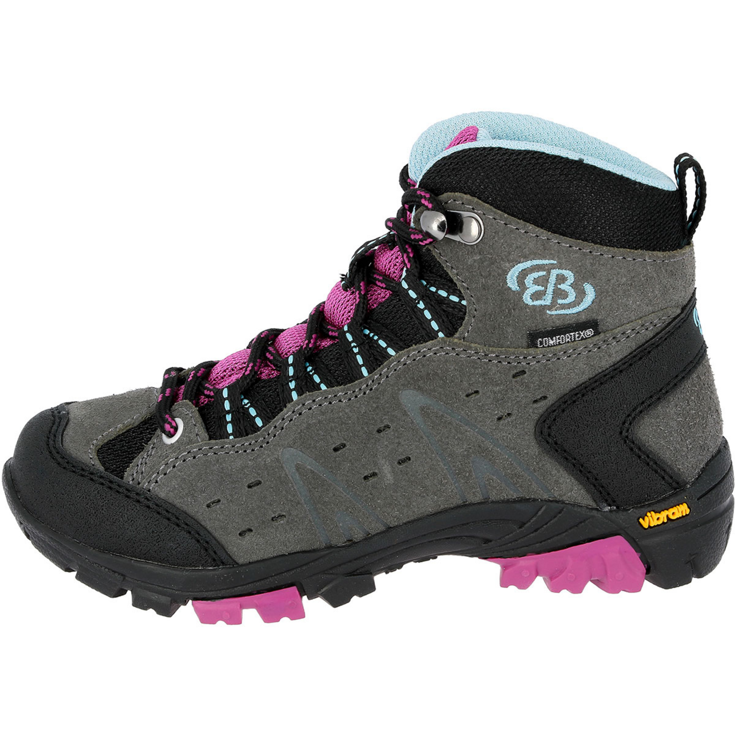 Brütting Mount Bona High Kinder Wanderschuhe grau Größe 36 Trekking Wasserdicht