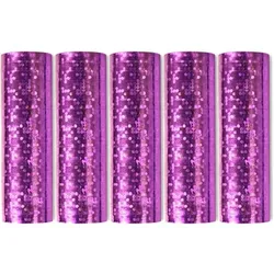 5 Glitzer Luftschlangen rosa