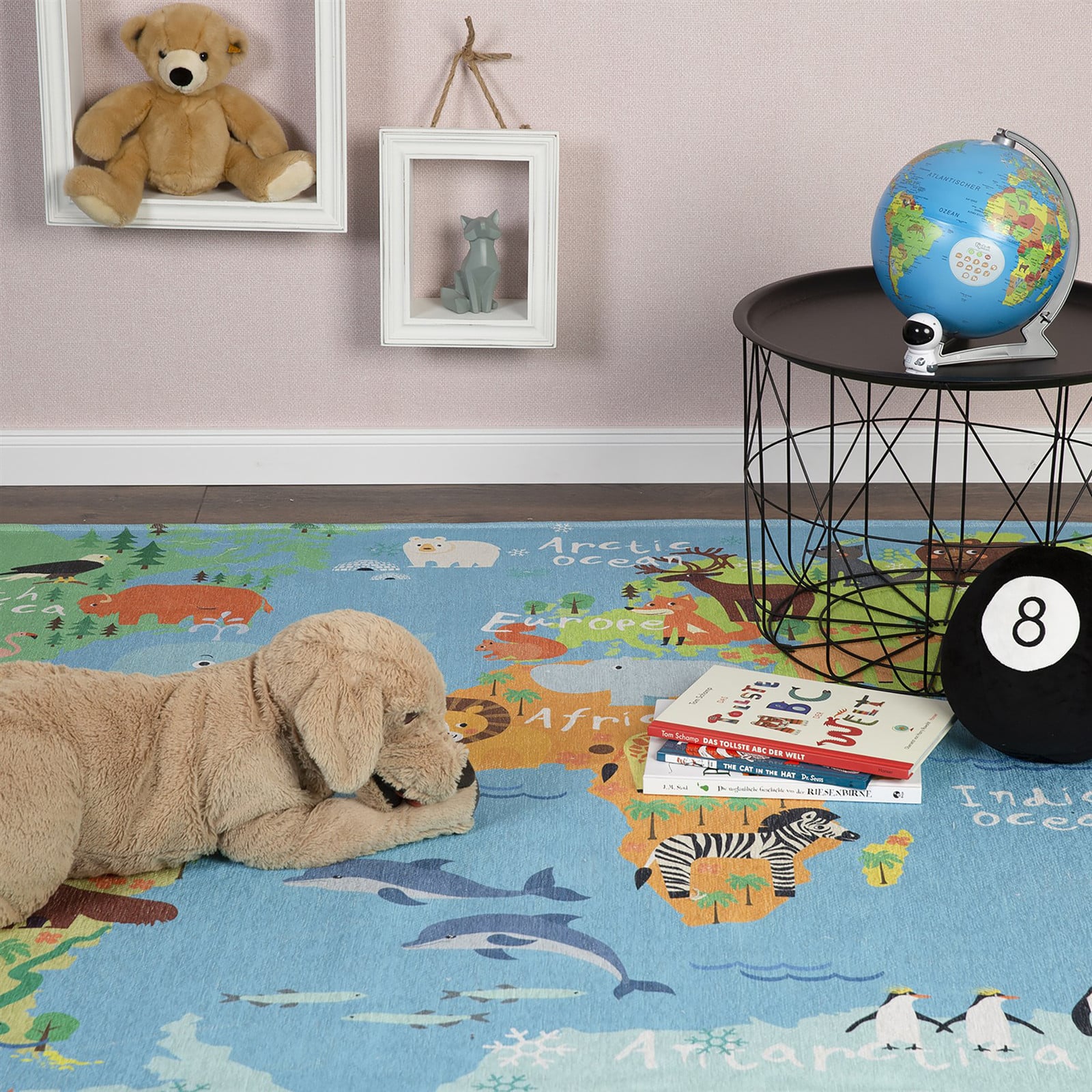 home24 Laagpolig vloerkleed Sympathy Kids, meerdere kleuren, B: 120 cm, D: 170 cm