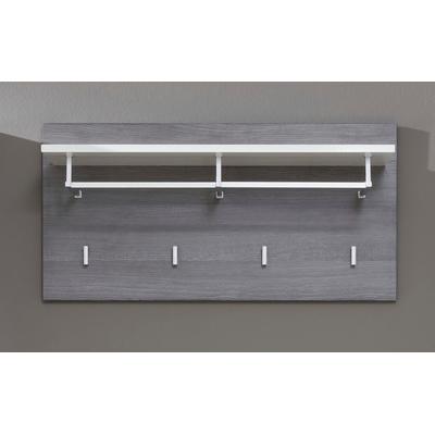 Garderobenpaneel HOME AFFAIRE "Sovana", eichefarben rauchsilber, B:80cm H:40cm T:28cm, Holzwerkstoff, Garderobenpaneele, Garderobenpaneel, Garderobenpaneel mit Ablage & Haken - (B/T/H) 80/28/40 cm