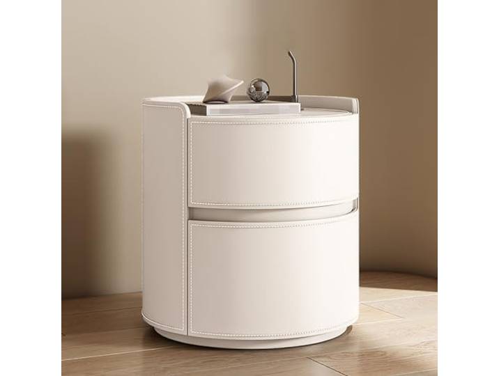 LSAfhDYG Nachttisch, Nachttische, Kommoden-Organizer mit Ablagefach(White,45x45x50cm)