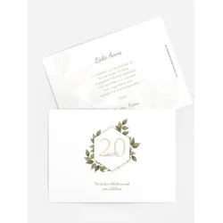 Jubiläumskarten selbst gestalten mit Spruch und Fotos im Onlinedesigner bei Meine-Kartenmanufaktur.de