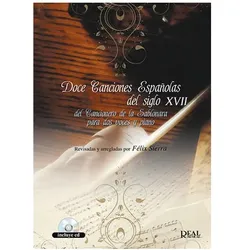 Doce Canciones Españolas del Siglo XVII Piano and Vocal Buch + CD, Fachbücher