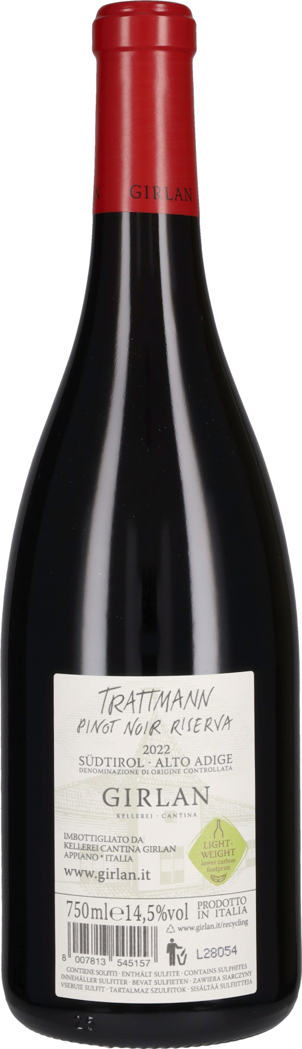 Pinot Nero Riserva 'Trattmann' Girlan 2023