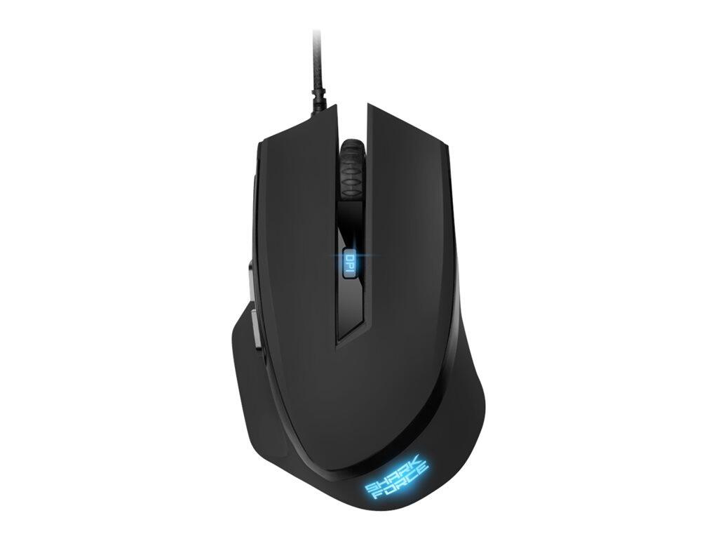 Sharkoon SHARK Force II kabelgebundene Gaming-Maus - schwarz 4044951030439