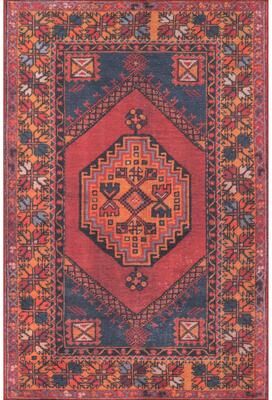 Momeni Afshar Polyester Traditional Medallion Area Rug.