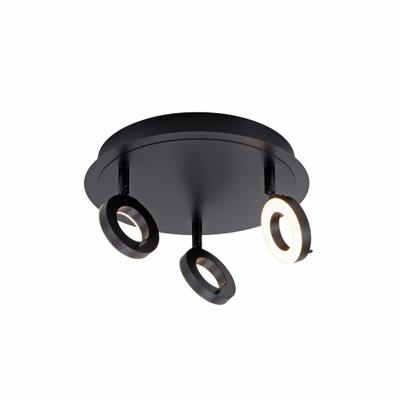 PAUL NEUHAUS Deckenleuchte "SILEDA", grau (anthrazit), 3, Ø 33,5cm H: 16,5cm, 1 Stk., Leuchten, LED, IP44, Deckenleuchte