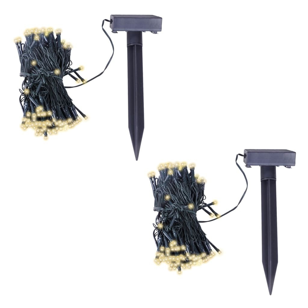Syfax Solar LED Lichtslingers Warmwit - 2 stuks
