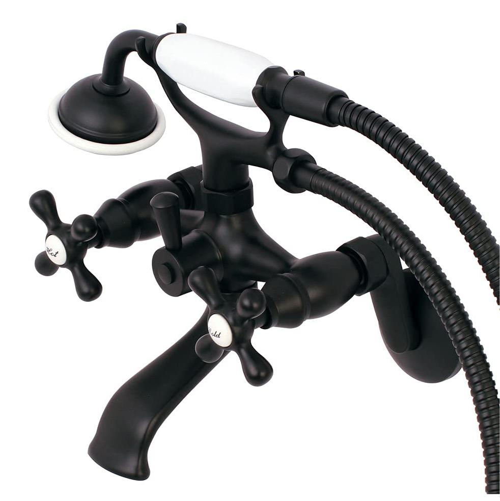 Kingston Brass KS266ORB Kingston Clawfoot Wannenarmatur, Eingeöltes Bronze, Vers