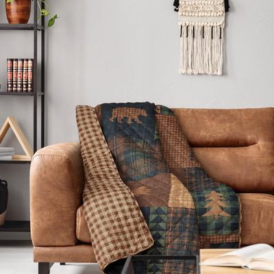 Donna Sharp Brown Bear Cabin Throw