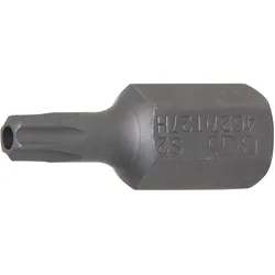 BGS Bit Länge 30 mm Antrieb Außensechskant 10 mm (3/8") T-Profil (für Torx) mit Bohrung T27 - 4627