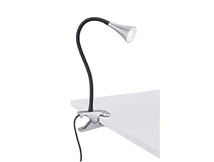 Reality Leuchten R22398101 Viper Lampe LED à pince en plastique noir/titane avec LED de 3 W