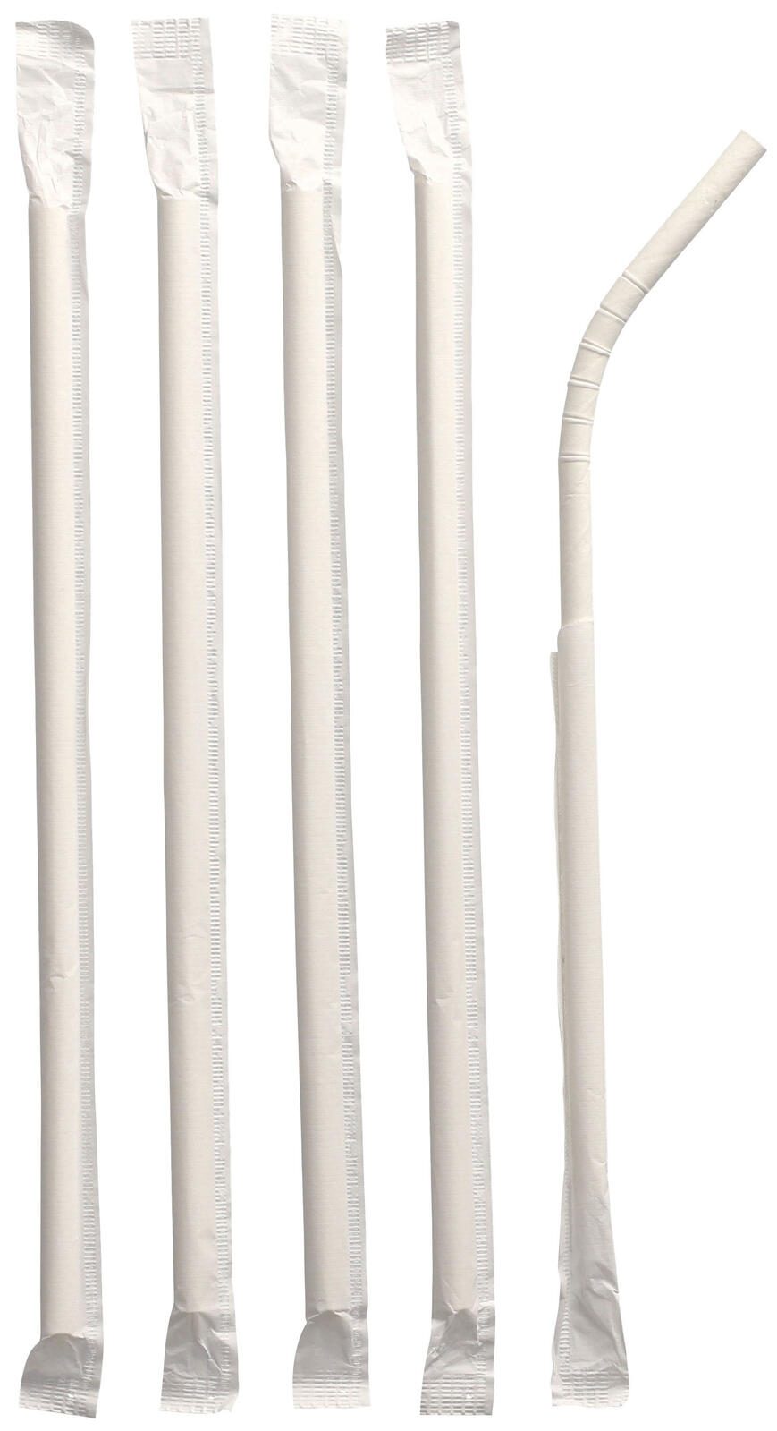 PAPSTAR Strohhalme pure weiß 88629