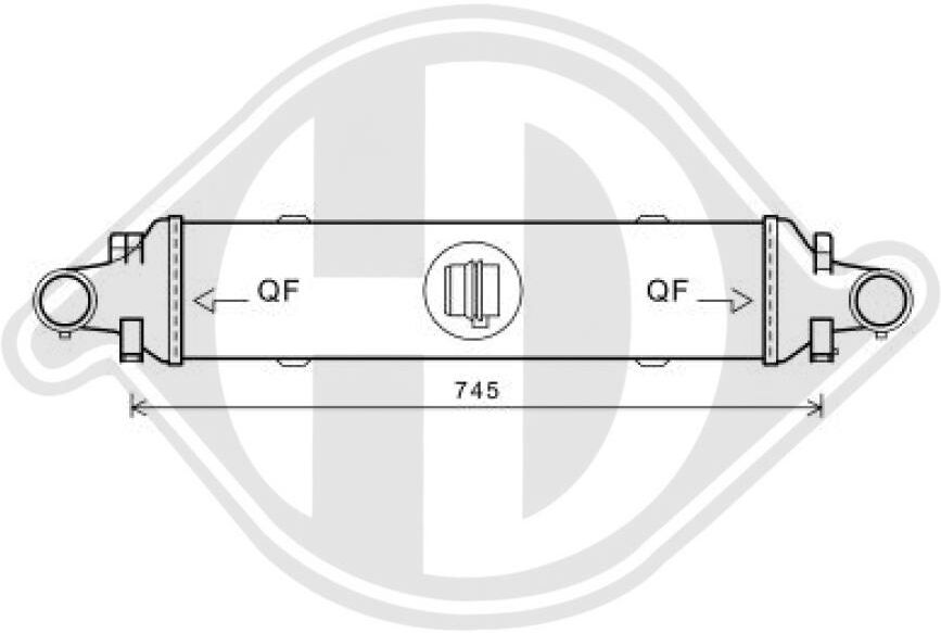 Diederichs Ladeluftkühler Dca1039 Für Mercedes