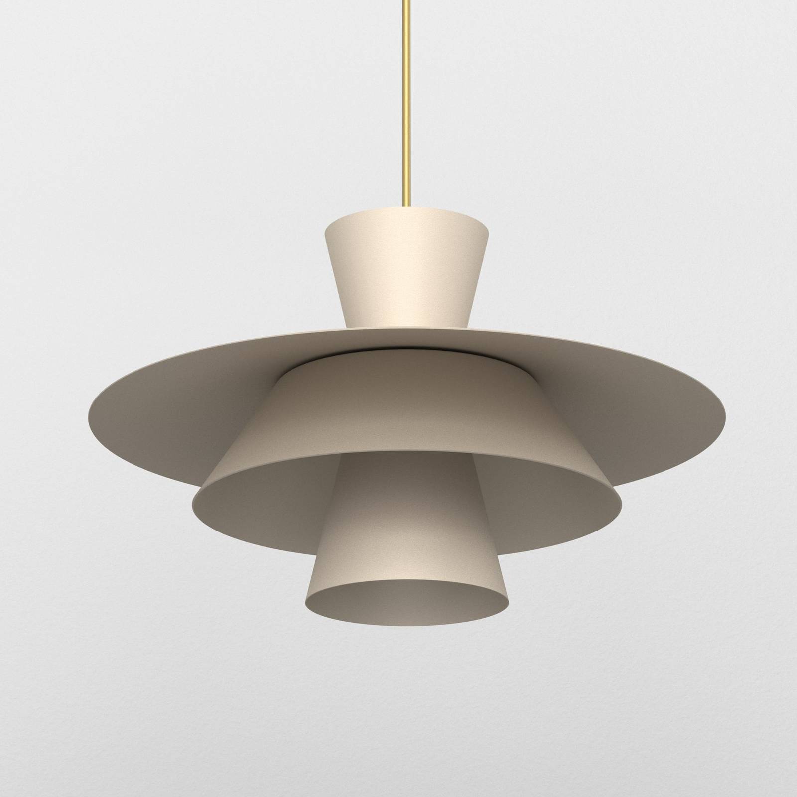 Hängelampe Plato Luminex, dimmbar, creme / amber, für Wohn- / Esszimmer, Metall, Modern, Pendelleuchte