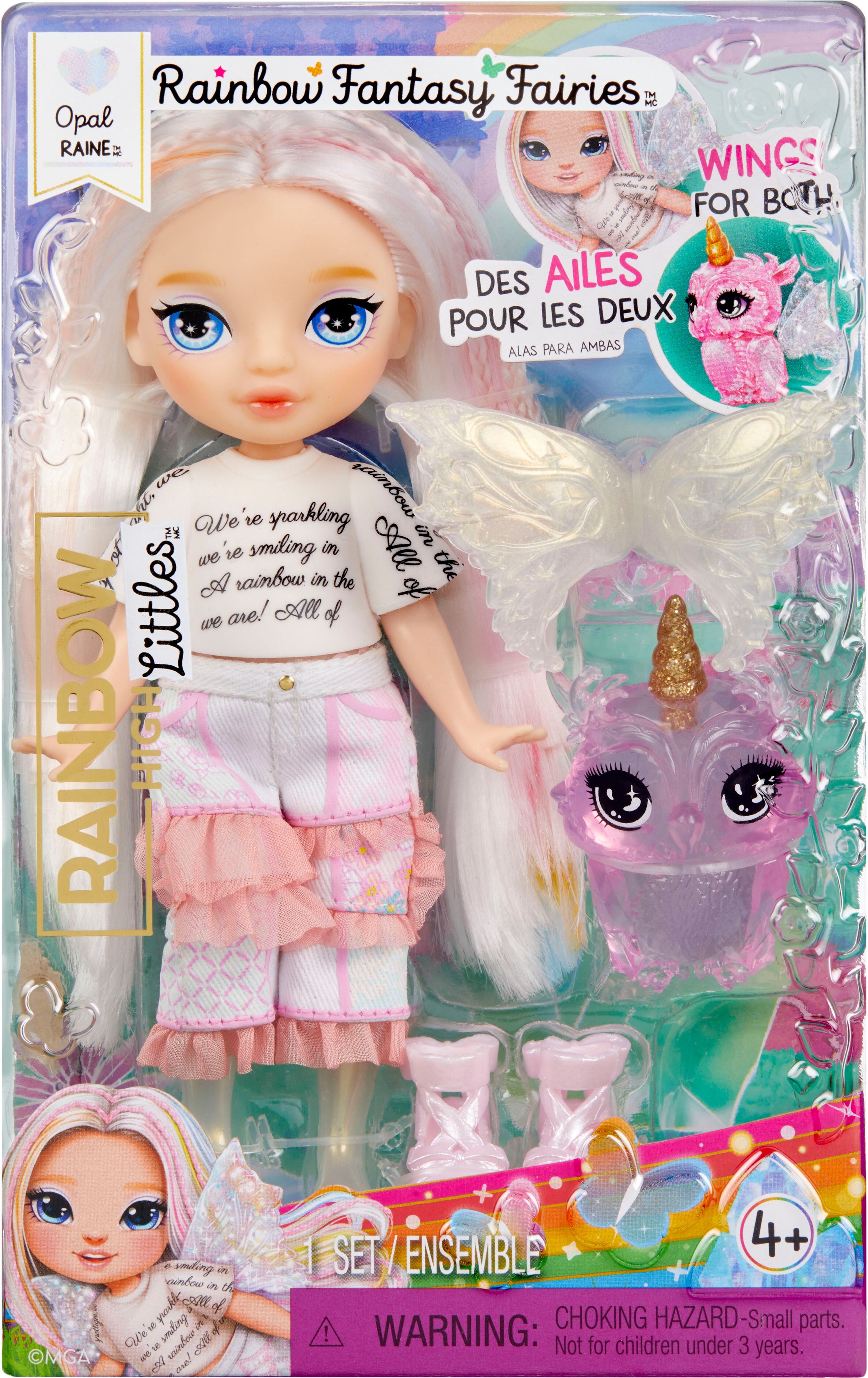 Minipuppe RAINBOW HIGH "Littles Rainbow Fantasy Fairies Doll- Opal (Rainbow)", bunt, Puppen, Kinder, Minipuppe