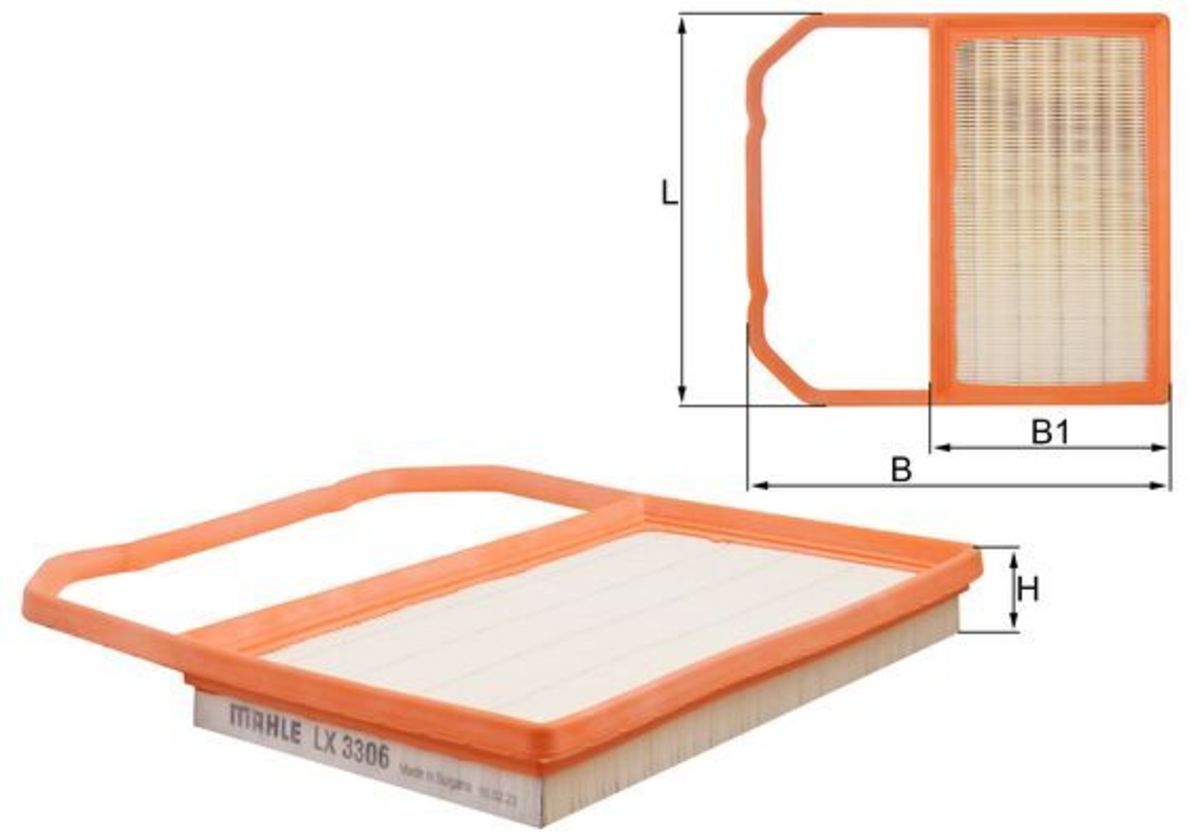 Luftfilter MAHLE KNECHT LX 3306