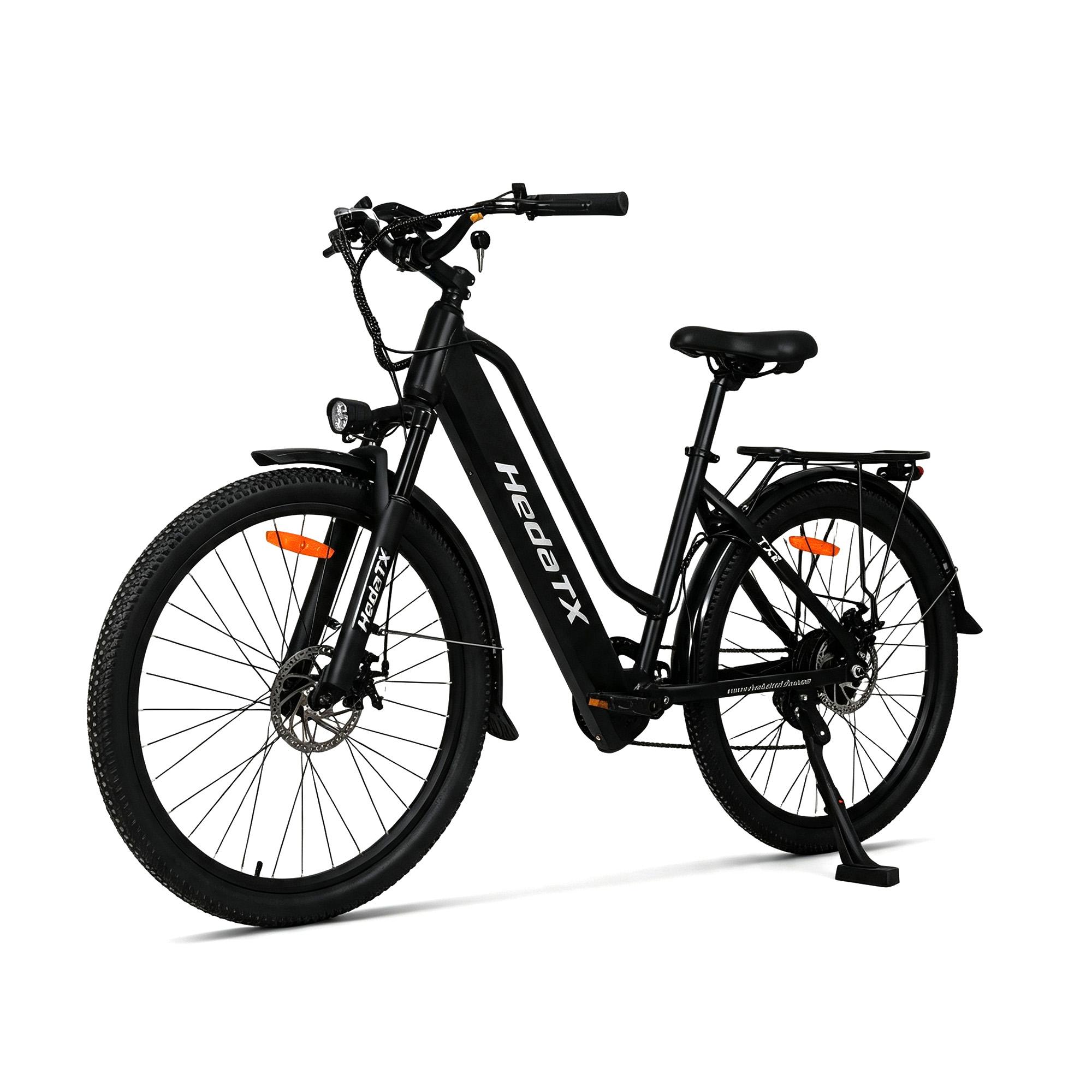 TX2 Stadt-Elektrofahrrad für Erwachsene, 65 Nm, 48V16Ah, 26-Zoll All-Terrain-Reifen, mechanische Scheibenbremsen, Shimano 7,Niedrig-Einsteiger-Rahmen