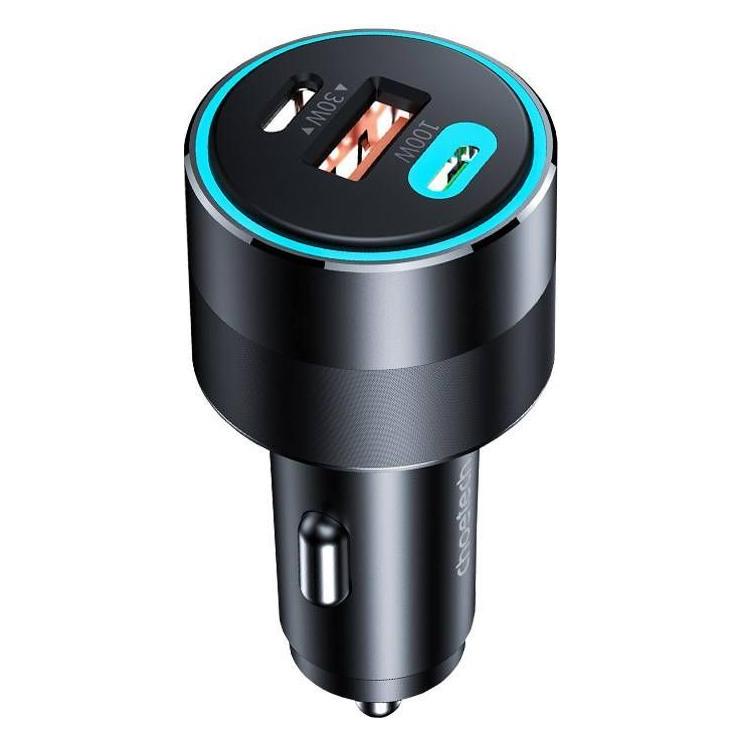 Choetech TC0011 car charger 130W 2x USB C 1x USB A (black) (TC0011)