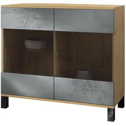 KOMMODE Bari Beton Dunkel Optik