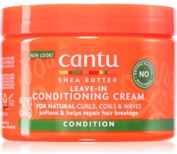 CANTU Shea Butter Leave-In Conditioning Cream condicionador sem enxaguar para cabelos ondulados e encaracolados 340 g. Shea Butter Leave-In Conditioning Cream