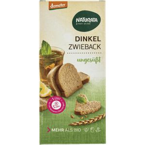 Naturata Zwieback Dinkel, laktosefrei, demeter, BIO, vegan, ohne Zuckerzusatz, 150 g