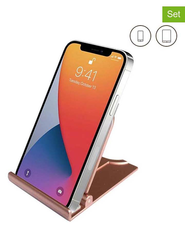 SWEET ACCESS 2er-Set: Smartphone- und Tablet-Halterungen in Rosa - onesize