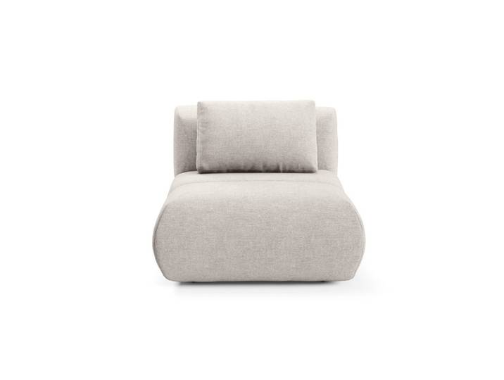 SESSEL ATOMO, Modern Polstersessel Loungesessel, Chenille-Stoff Beige