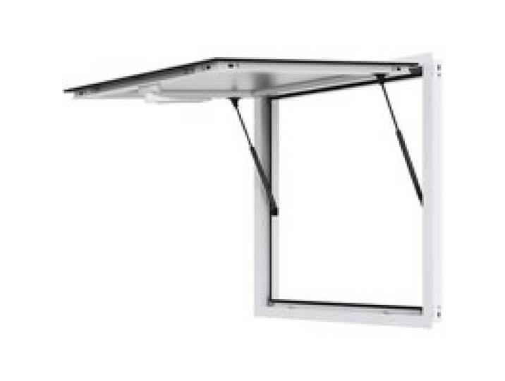 VEVOR Fenêtre de concession, 915 x 915 mm, fenêtre de service pour camion de restauration en alliage d'aluminium avec porte à auvent et crochet de traction, pour remorque de concession, jusqu'à 85º