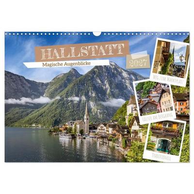 Hallstatt - Magische Augenblicke (Wandkalender 2027 DIN A3 quer), CALVENDO Monatskalender