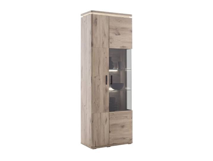 Kombi-Vitrine MODENA, eiche, Holznachbildung