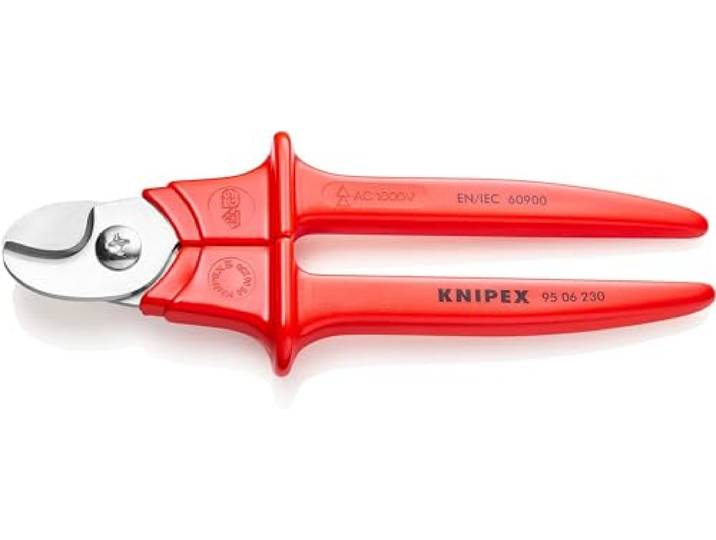 KNIPEX Kabelschaar benen met kunststof omspoten geïsoleerd, 95 06 230