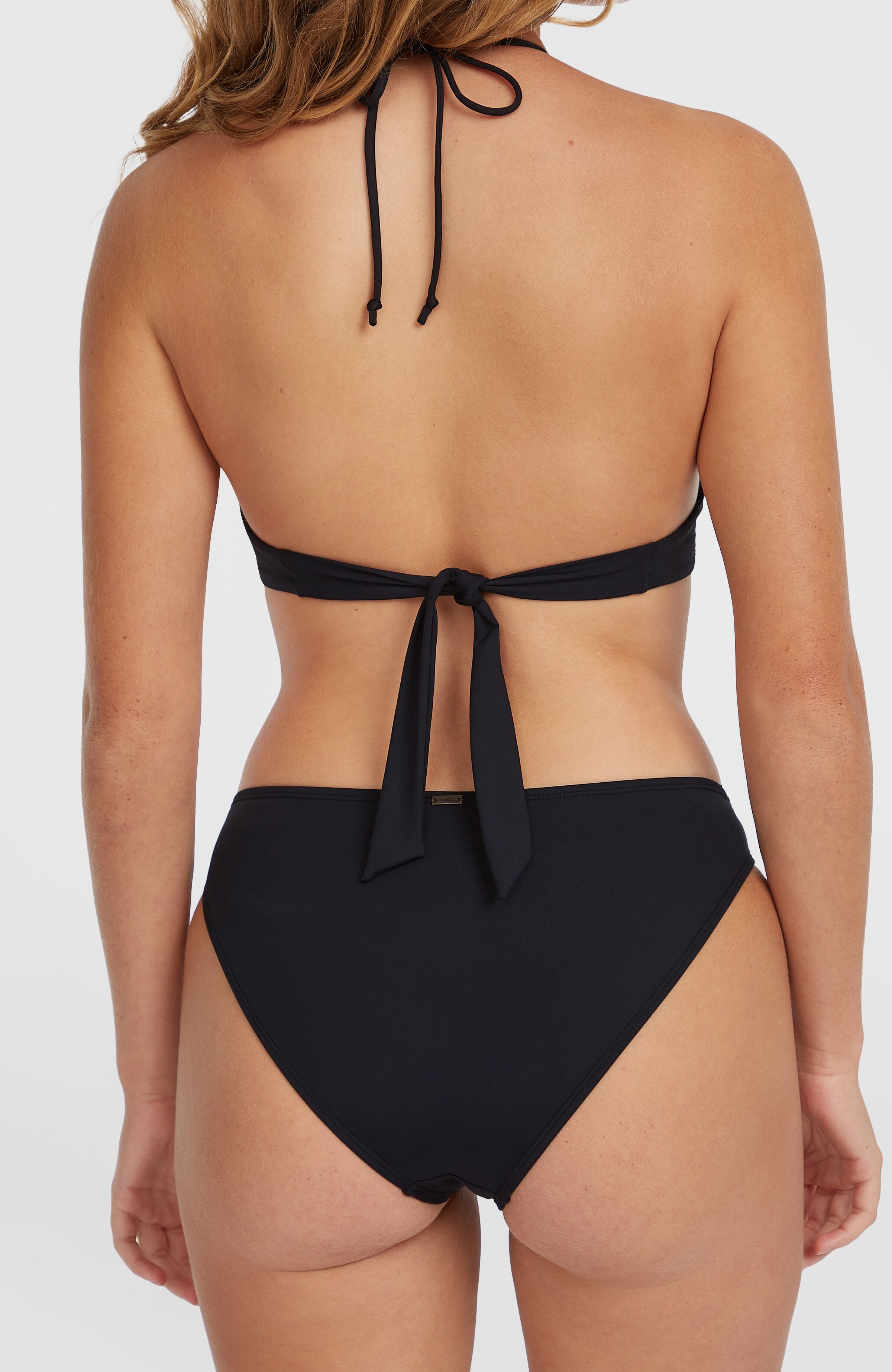 Bikini-Hose O'NEILL "RITA BOTTOM", Damen, Gr. 34, N-Gr, schwarz (schwarz out), Obermaterial: 82% Polyamid, 18% Elasthan, Badehosen Bikini-Hose, mit verdeckter Nahtkonstruktion schwarz out 34, N-Gr