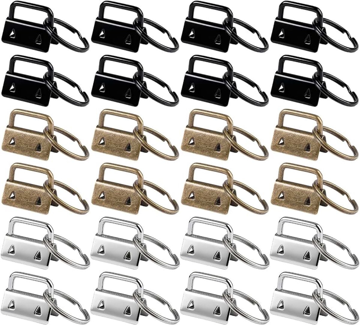 30 stuks onbewerkte vilten sleutelhangers met 20 mm sleutelband voor productie