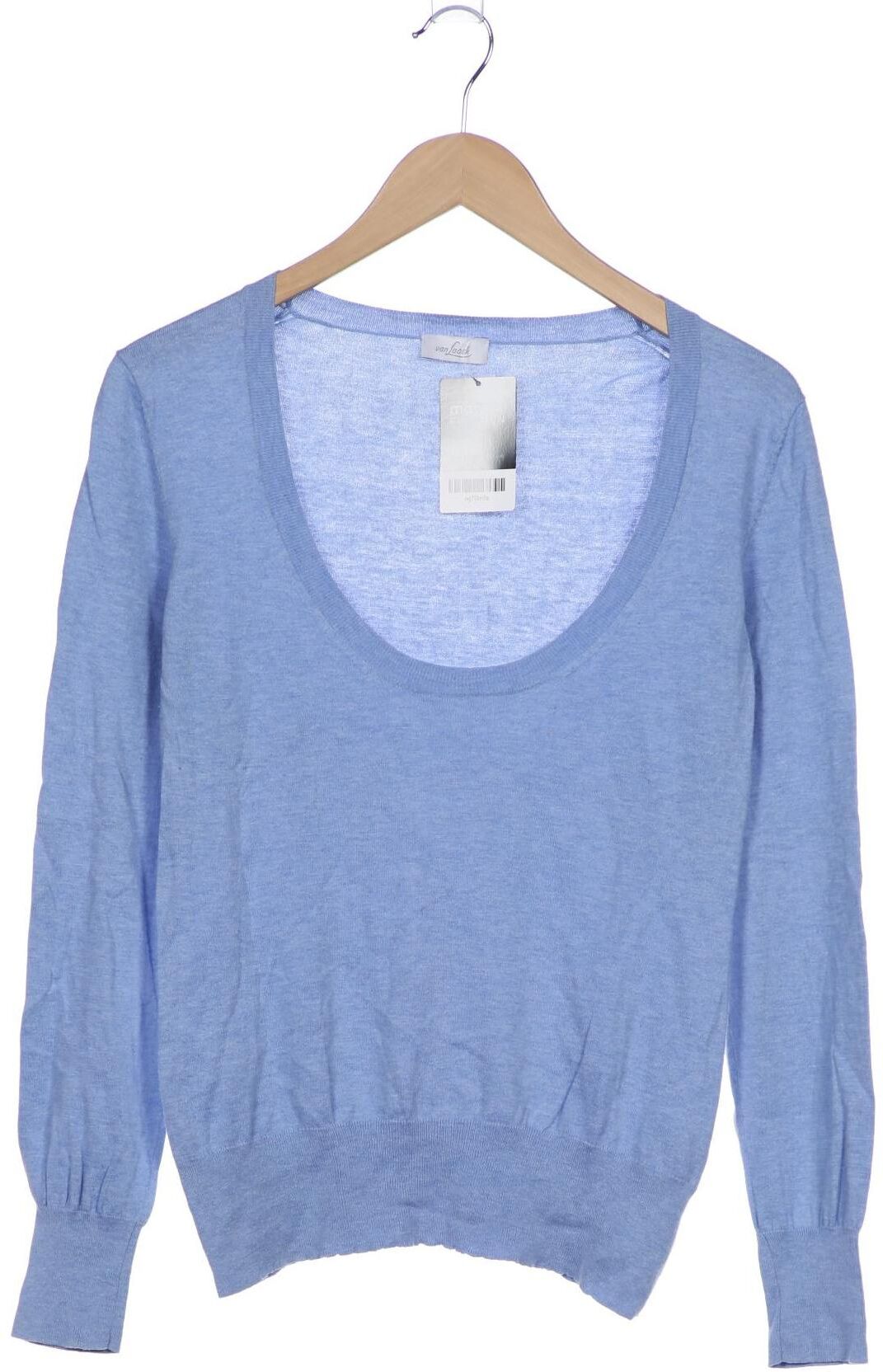 Van Laack Damen Pullover, Hellblau, Gr. M, Baumwolle / Kaschmir - Second Hand