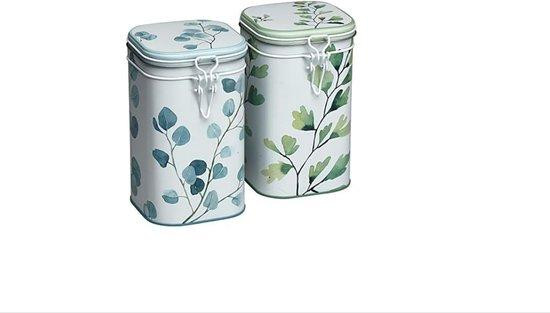 Markenlos Grote boomstamset met floral design in blauw en wit, 250 g