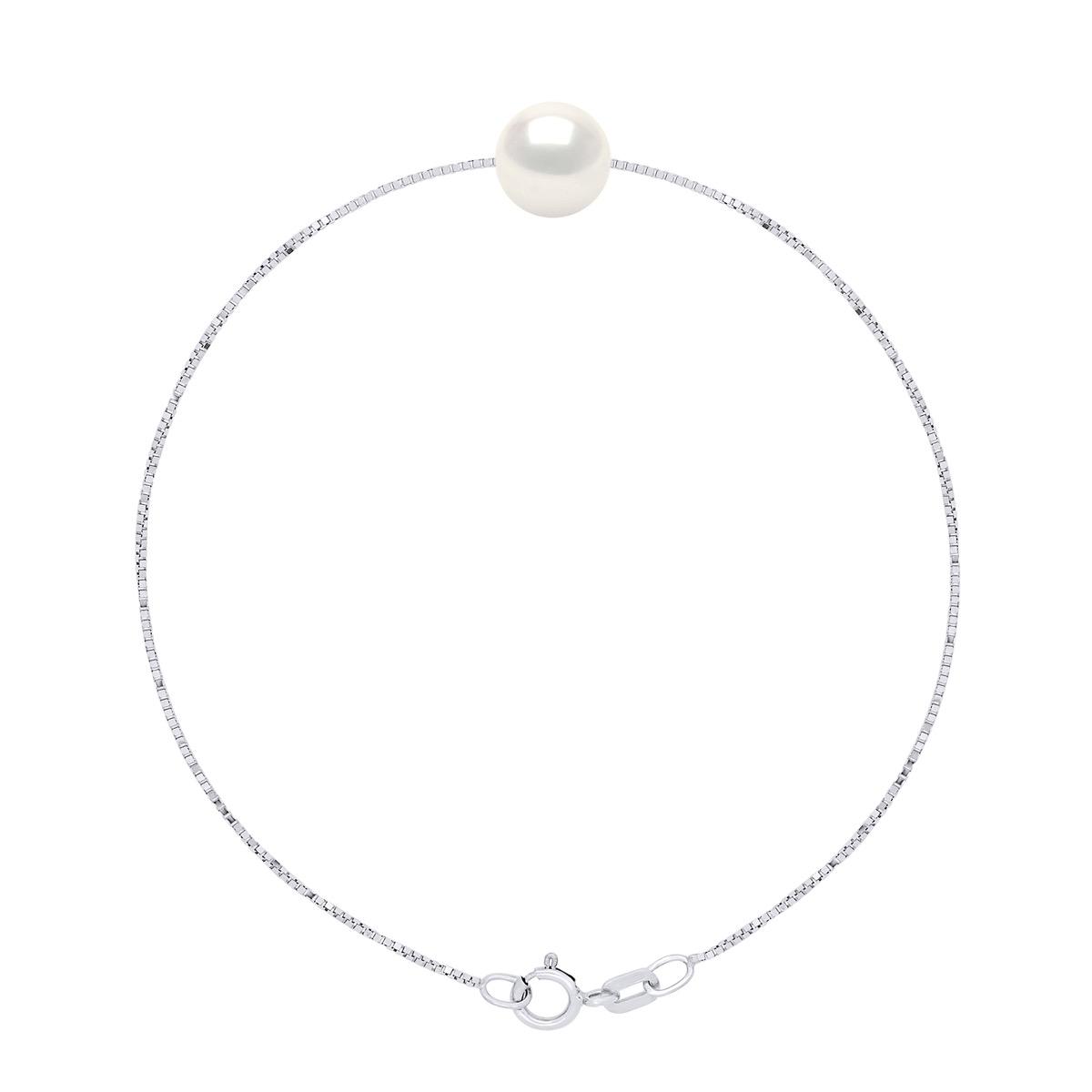 Armband echte Süßwasser-Zuchtperle rund 8-9 mm