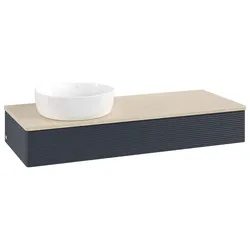 Villeroy & Boch Antao Waschtischunterschrank 1200x190x500mm L11113HG mit Beleuchtung mit Struktur FK/AP: HG/3