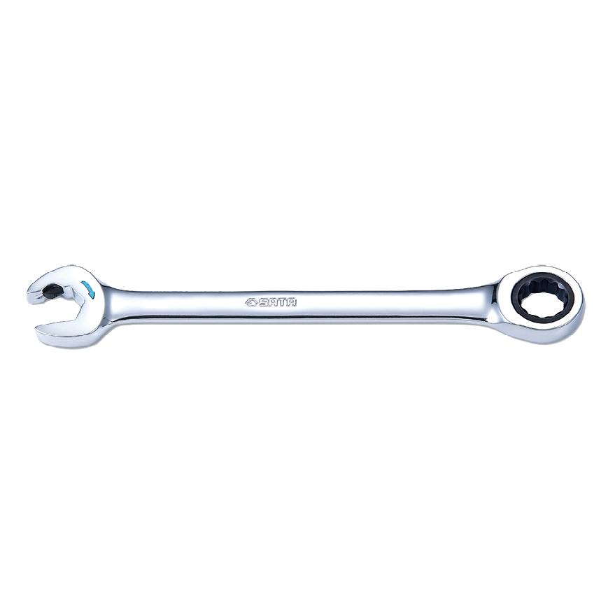 SATA KLUCZ PŁASKO-OCZKOWY 12 mm Z PODWÓJNĄ GRZECHOTKĄ GL43608 (12 mm) (GL43608)